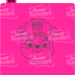 Stencil PYO Perro Buldog - Paw Patrol
