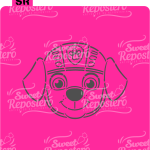 Stencil PYO Perro Cafe - Paw Patrol