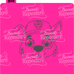 Stencil PYO Perro Gris - Paw Patrol