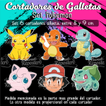 Cortadores De Galleta Pokemon Cuerpo