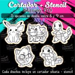 Cortadores De Galleta + Stencil PYO Pokemon