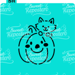 Stencil PYO Calabaza Gato