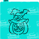 Stencil PYO Calabaza Murcielago