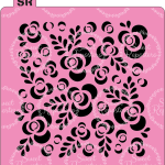 Stencil Rosas
