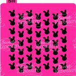Stencil Caras Conejo