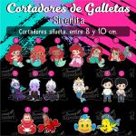 Cortadores De Galleta Sirenita