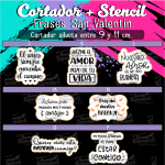 Cortadores de Galleta + Stencil San Valentín 2