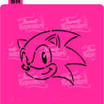 Stencil Pyo Sonic - Sonic Carita