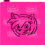 Stencil Pyo Sonic - Amy B