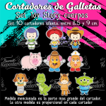 Cortador de Galletas Set Toy Story Cuerpo 10 Piezas