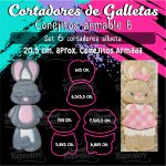 Cortador De Galleta Conejitos Armable B