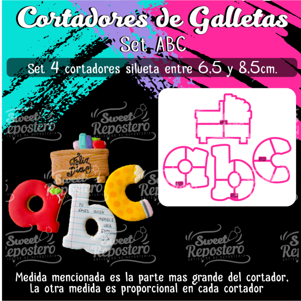 Cortadores De Galleta Set ABC