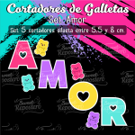 Cortador de Galleta Set Amor