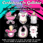 Cortadores De Galleta Baby Shower