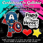 Cortadores De Galleta Capitán Ámerica