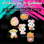 Cortador De Galleta Set Conejo Granjero