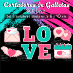 Cortador de Galleta Set Love