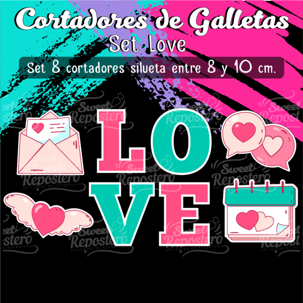 Cortador de Galleta Set Love