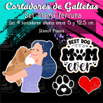 Cortadores De Galleta Mamá Perruna