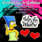 Cortadores De Galleta Set Marge Simpson