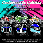 Cortadores De Galleta Set Motoquero