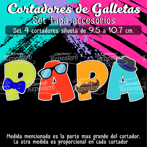 Cortadores De Galleta Papá Accesorios