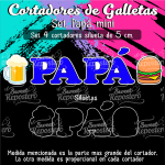 Cortadores De Galleta Set Papá Mini