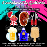 Cortadores De Galleta Set Parrillero