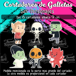 Cortador de Galletas Set Personajes