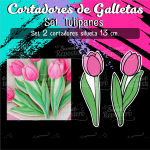 Cortador de Galleta Set Tulipanes