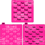 Stencil Doble Papá Corazones