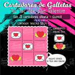 Cortador de Galleta Tic Tac Toe Love