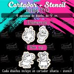 Cortadores De Galleta + Stencil PYO Varios Dia Del Niño 2