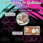 Cortadores De Galleta Mini Navidad