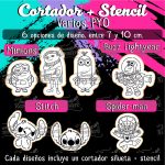 Cortadores De Galleta + Stencil PYO Varios Dia Del Niño