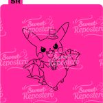 Stencil PYO Pikachu Halloween