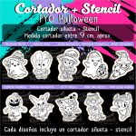 Cortador de Galleta PYO + Stencil Halloween 7