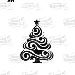 Stencil Arbol Espiral