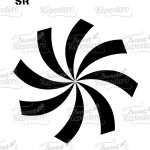 Stencil Espiral Caramelo
