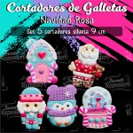 Cortadores De Galleta Navidad Rosa
