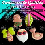 Cortadores De Galleta Mini Navidad Veraniega