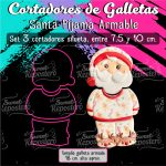 Cortadores De Galleta Santa En Pijama Armable