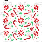 Stencil Mix Caramelos Navidad Doble