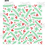 Stencil Ramas Navidad Doble