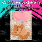 Cortadores de Galleta Osito Globo Armable