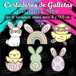 Cortador de Galleta Set Pascua Hippie