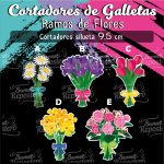 Cortador de Galletas Set Ramos De Flores