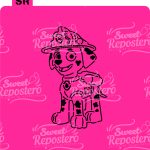 Stencil PYO Paw Patrol - Marshall