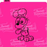 Stencil PYO Garfield - Perro Odie