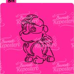 Stencil PYO Paw Patrol - Rubble